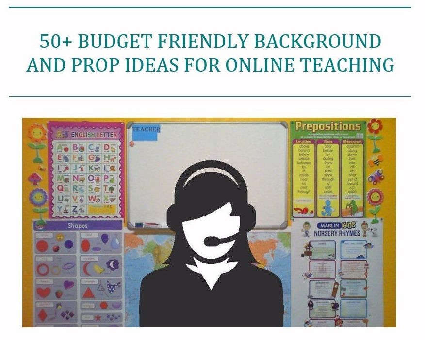 50+ Budget-Friendly Background and Prop Ideas for Online Teaching